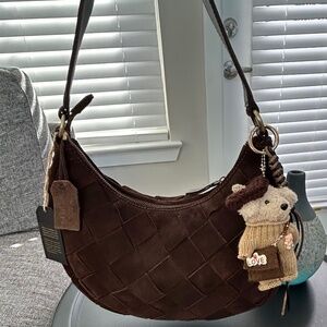 Suede Boho Bag (Brown)